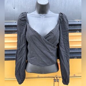 Ruffle longsleeve top - size XS